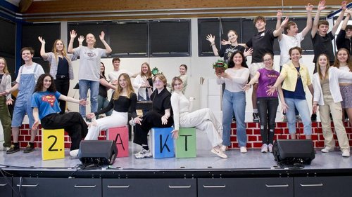 Musical-Team auf der Bühne