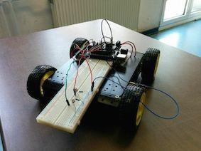 Arduino mit Fahrzeug und Sensoren